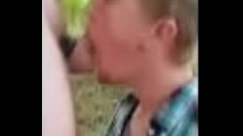 Preview 3 of Shahsawa Xxx - Puppy boy sucking hot cock in logging road