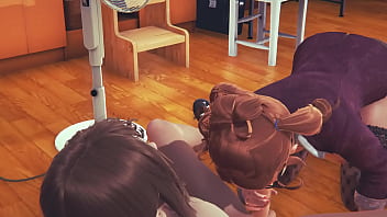 Preview 2 of Teen Virgin 2015 - Hentai 3D Uncensored - Emily Threesome and Fuck - Japanese Asian Manga Anime Film Game Porn