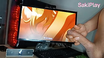 Preview 2 of 1980 Xvideo - Hijastro virgen tonto se masturba en casa de su mami gran polla viendo hentai y se corre