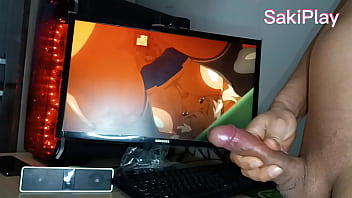 Preview 3 of 1980 Xvideo - Hijastro virgen tonto se masturba en casa de su mami gran polla viendo hentai y se corre