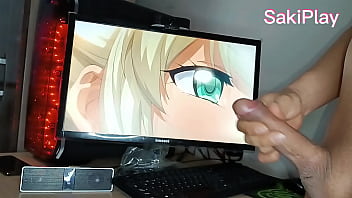 Preview 1 of 1980 Xvideo - Hijastro virgen tonto se masturba en casa de su mami gran polla viendo hentai y se corre