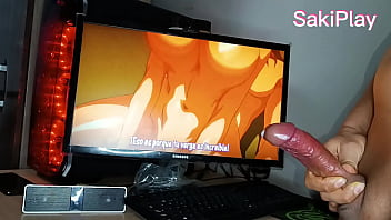 Preview 4 of 1980 Xvideo - Hijastro virgen tonto se masturba en casa de su mami gran polla viendo hentai y se corre