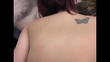Preview 3 of Danmny D - Bald hairy geek with small dick gets two lesbians to suck his cock