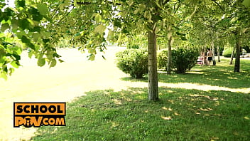 Preview 1 of Xhamster Sex Vedeo - POV - Tiffany Tatum gobbles your dick in outdoor POV scene