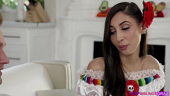 Preview 1 of Porn Star Orgy - Eliza Ibarra,  Gianna Dior Stepsisters Fuck Her Stepbro on Cinco de Mayo