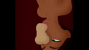 Preview 3 of Aishwarya Bhaskaran - Hentai Face Fucking a Girl Hung Upside Down
