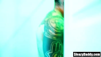 Preview 2 of Big Cock Crempie Fetish - Big step daddy fucks stepson in the shower