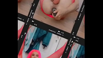 Preview 2 of Bangladesh Xx Vidoes - Jenny crossdress fuck herself with cucumber
