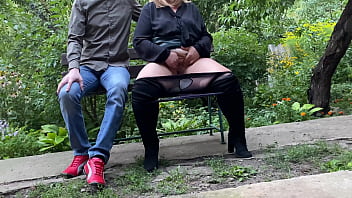 Preview 2 of Jordi Tabel Hot - Hot MILF masturbates and squirts in the park