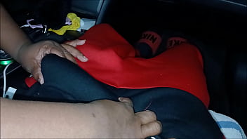 Preview 1 of Hijab Iran Teen - Good wet blowjob from voluptuous babe in the car