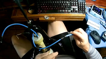 Preview 3 of Moe Hay Ko Xnxx Download - Poyostick Milking Kit with a Venus 2000 and a Fleshlight Universal Launch