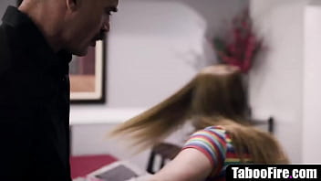 Preview 1 of 3gb Vdo Xxx Donton Com - Angry man fucks his young stepdaughter&#039_s bully