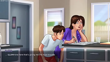 Preview 3 of Brazil Free Sex - Busty Stepmom Loves Show Him Her Huge Breast - Summertime Saga New Version Long Replay 3D Porn Games