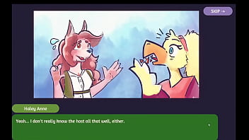 Preview 1 of Married Darla Crane - 2 chicks playing poker Furry Strip poker