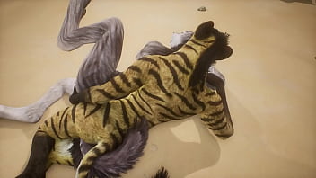 Preview 3 of Grandpha Dex - Hyena and Wolf make each other squirt - Wildlife
