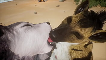 Preview 4 of Grandpha Dex - Hyena and Wolf make each other squirt - Wildlife