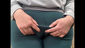 Preview 2 of Lucy Tyler Ass - Fat Butt In Yoga Pants Being Groped Outdoors