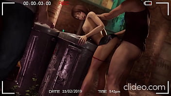 Preview 1 of Teble Solo - Hentai [Yakuza Like a Dragon] - Saeko Mukoda - pillada en el callej&oacute_n.