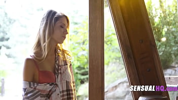 Preview 1 of Father Sexy Xxx Videos - 3 Hot Dykes Fuck In Log Cabin - Nelly Kent,  Rebecca Volpetti