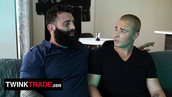 Preview 1 of First Sex Video Of Sunny - Twink Trade - Hunk Bear Caught Their Teen Twinks Fondling And Join Them For A Hot Foursome