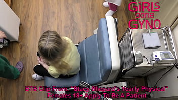 Preview 4 of Vagina Licking Hard - SFW - NonNude BTS From Stacy Shepard&#039_s Pre Employment and Yearly Physical,  Bloopers,  Watch Entire Film At GirlsGoneGyno - Reup