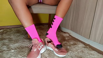 Preview 2 of Brezzer Com Online Videos - cum on my feet - watch the full video on RED