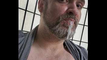 Preview 2 of Heavy Mons - Bi Guy Blowing Bubbles and Drooling a Mouthful of Cum!