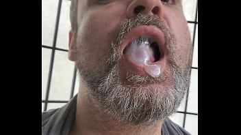 Preview 3 of Heavy Mons - Bi Guy Blowing Bubbles and Drooling a Mouthful of Cum!