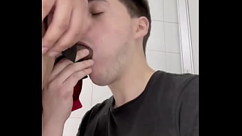 Preview 1 of Sani Lion Xis Video - Sucking the security guard
