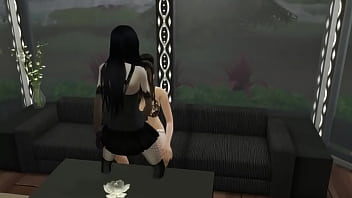 Preview 1 of Trans Porno Azeri Passiv - Жена позвала подружку поразвлечься но пришедший муж поимел обеих