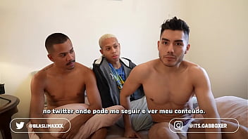 Preview 4 of Sexi B F - Making OF - Gustavo Ryder &amp_ Blas Lima &amp_ Lucas Ferrari - Bareback (Vem cair de boca)