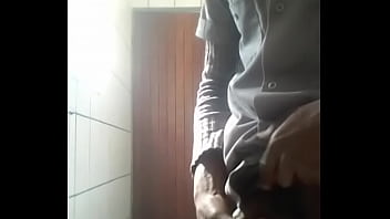 Preview 1 of Donkey Tranny - Stroking my cock at work