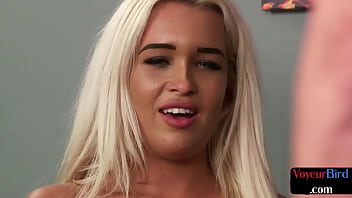 Preview 4 of New Poun Star - Femdom office babe seduces wanker with dirtytalk n nakedbody