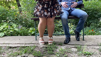 Preview 1 of Aisha Interracial - Sexy MILF with gorgeous legs pisses into a glass and gives it to a stranger