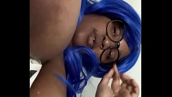 Preview 4 of Nice Fat Body Nude - I Like Dis Blu Hair With My Booty Cheeks ‼️