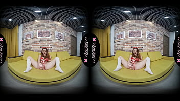 Preview 4 of Blacked Jav Hd - Solo redhead,  Lelya Mult is masturbating all day,  in VR