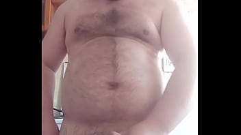 Preview 2 of Amrika Police Sex Hd - The gay man put his massive balls on the table and started masturbating his cock!