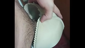 Preview 1 of Sexs Kino - Masturbation with neighbor bra (new)