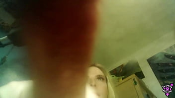 Preview 2 of Son Force Granny - Close up PoV Trans Cumshot &amp_ Dick Slapping - Jessica Bloom