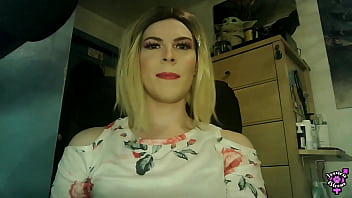 Preview 1 of Son Force Granny - Close up PoV Trans Cumshot &amp_ Dick Slapping - Jessica Bloom