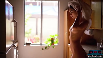 Preview 4 of Xxx Xixvid - Playboy5.com - Petite latina model beauty Sarah Mollica gets naked at home for Playboy