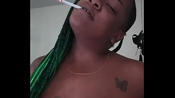 Preview 3 of School Girl Pusy Licking - EBONY CIGARETTE SMOKING FETISH