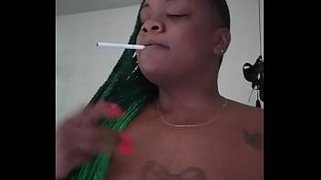 Preview 1 of School Girl Pusy Licking - EBONY CIGARETTE SMOKING FETISH