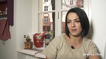 Preview 1 of Uzbek Xxxxparno - Ersties: Sexy German Girl Pampers Herself For the Camera