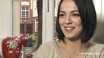 Preview 4 of Uzbek Xxxxparno - Ersties: Sexy German Girl Pampers Herself For the Camera