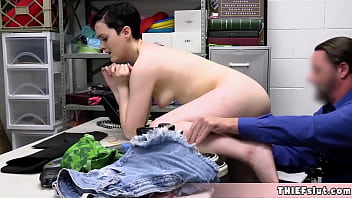 Preview 3 of Panisid Xnxx Videos - Short haired cute shoplifter rough fuck