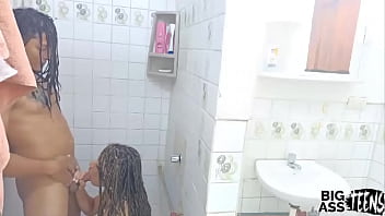 Preview 3 of Leah Neha - Niece goes to the bathroom to be fucked in the ass by her ,  unexpected ending creampie on the face