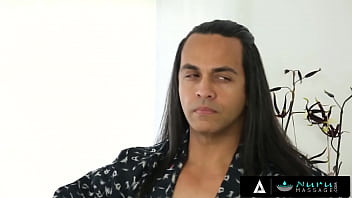 Preview 1 of Czech Hunter 176 Full Video Gay - NURU MASSAGE - Pervert Voyeur Massage Parlor Owner Masturbates While Stalking Client Getting A 3-Way