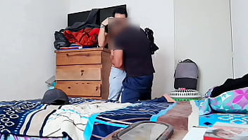 Preview 2 of Mom Cathces - Una tarde lluviosa de Agosto con el amigo hetero curioso