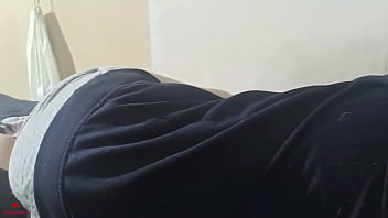 Preview 1 of Wapmon Com - estoy acostada con mi hermanastra,  la levanto a darle polla.